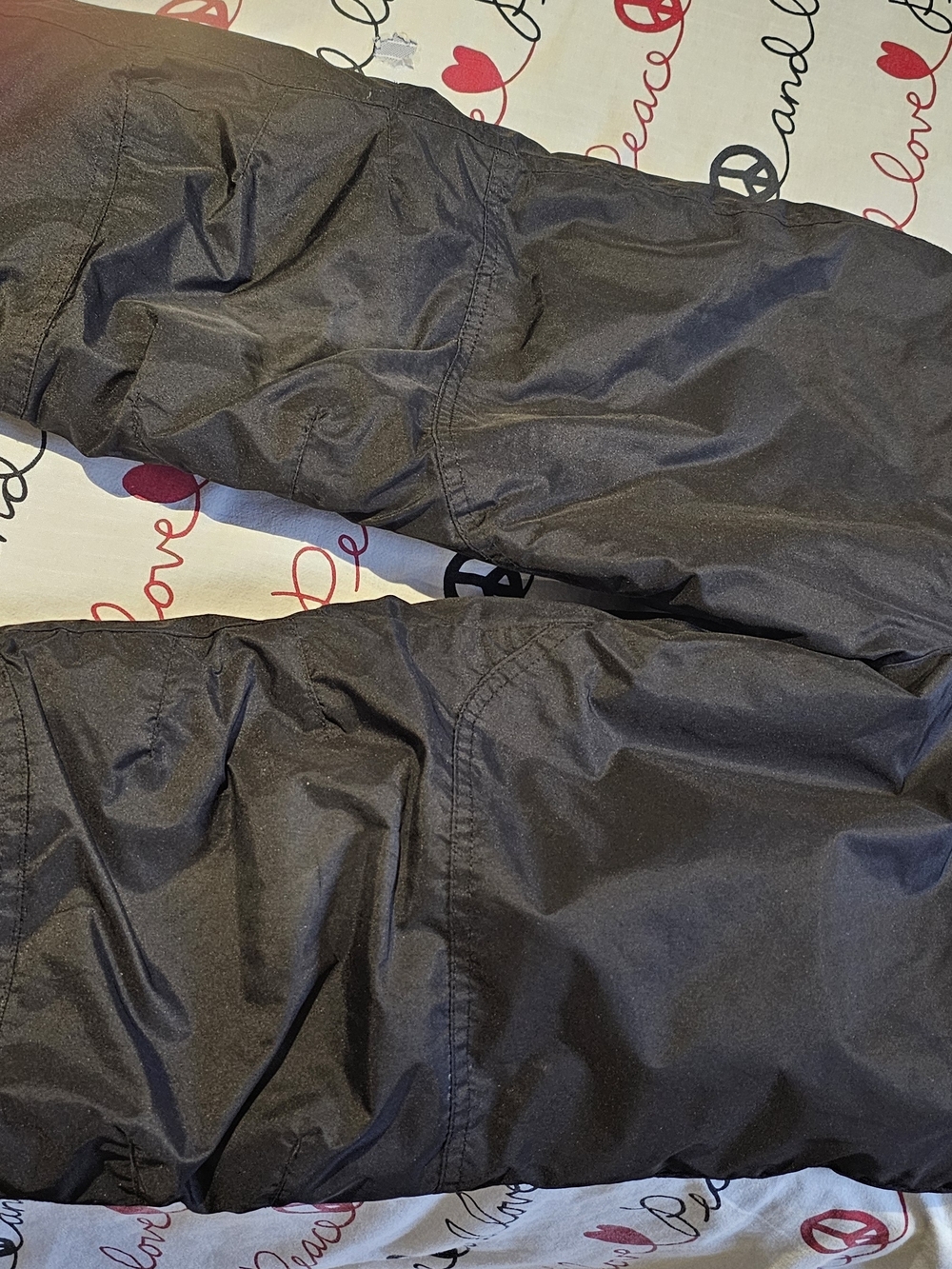 London Fog Black Nylon Snow Pants
